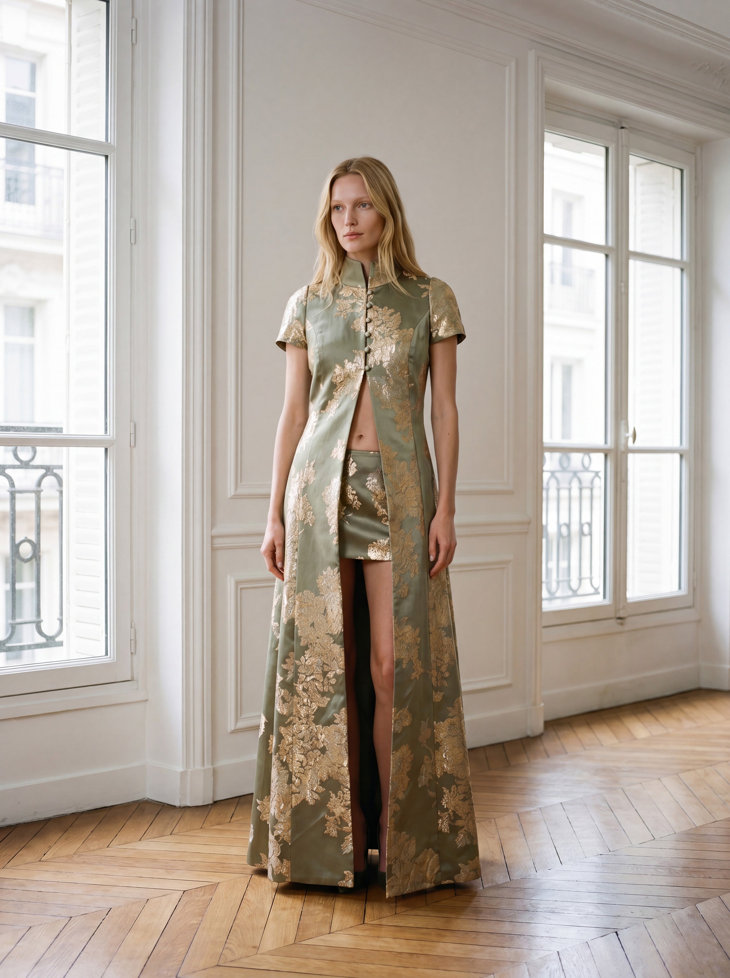 Gilded Peony Skirt